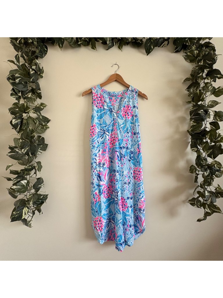 Lilly Pulitzer Dev Sleeveless Mini Dress Bahamas Beachcomber Women’s Sz Xs